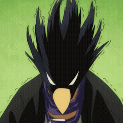 Person Wearing Bird Mask With Yellow Beak GIF