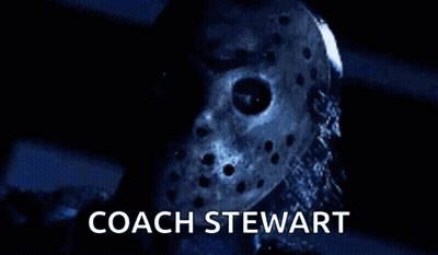 Person Wearing Coach Stewart Hockey Mask GIF