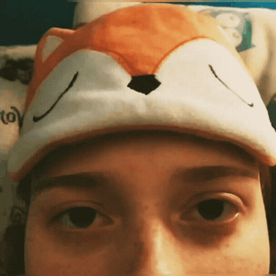 Person Wearing Fox Hat