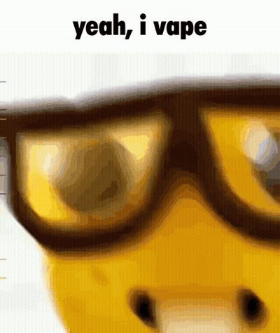 Person Wearing Glasses Saying Yeah I Vape GIF