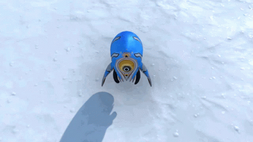 Person Wearing Gloves Holding Blue Object GIF