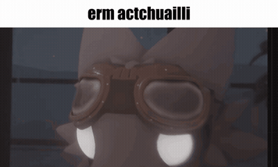 Person Wearing Goggles Saying Erm Actchuailii GIF