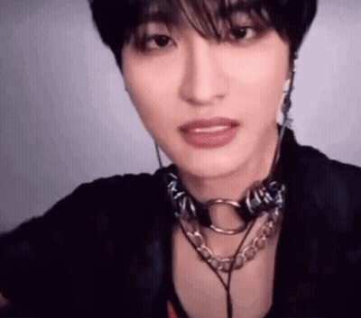 Person Wearing Headphones And Choker GIF