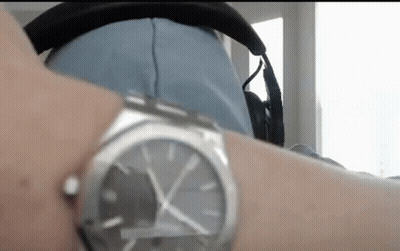 Person Wearing Headphones And Watch GIF