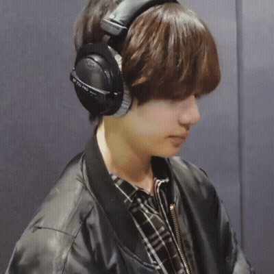 Person Wearing Headphones Saying DTS HD GIF