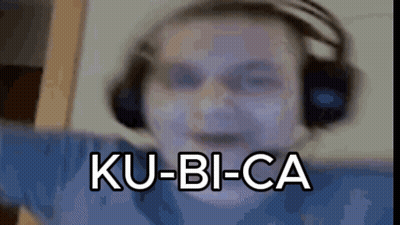 Person Wearing Headphones With Ku-Bi-Ca GIF