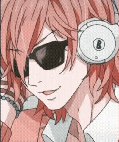 Person Wearing Headphones With Letter B GIF