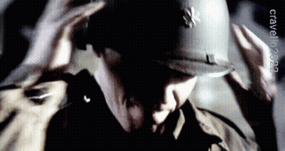 Person Wearing Helmet With Crivello.com GIF