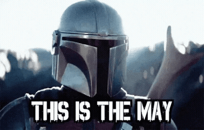 Person Wearing Helmet With May Text GIF