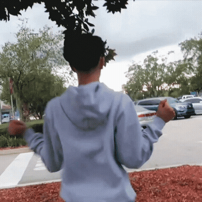 Person Wearing Hoodie SD GIF