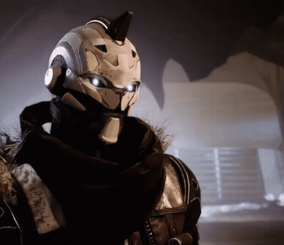 Person Wearing Horned Helmet GIF