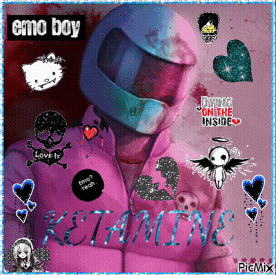 Person Wearing Ketamine Helmet GIF