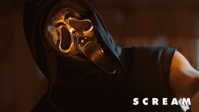 Person Wearing Mask Saying Scream GIF