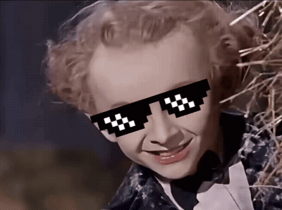 Person Wearing Pixelated Sunglasses With X And Y GIF