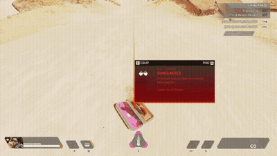 Person Wearing Red Sunglasses In Apex Legends GIF