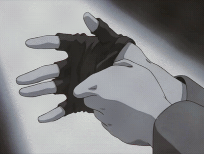 Person Wearing White Gloves With Black Band GIF