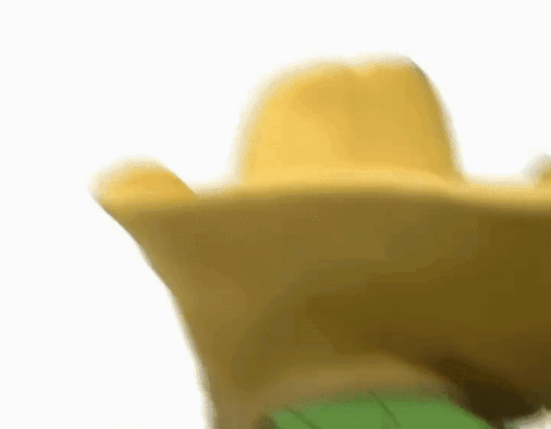 Person Wearing Yellow Hat GIF