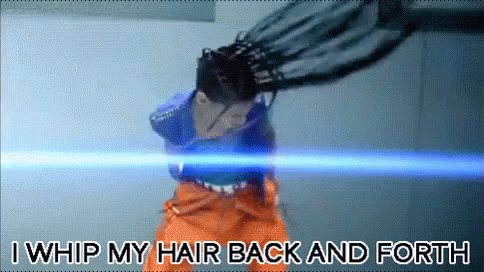 Person Whipping Hair Back And Forth GIF