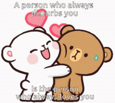 Person Who Disturbs You Loves You Cartoon GIF