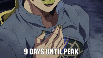 Person With 9 Days Until Peak GIF