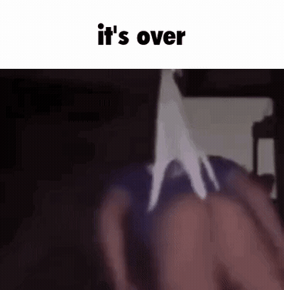 Person With Blanket On Head Saying It's Over GIF