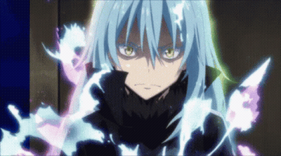 Person With Blue Hair And Green Eyes GIF