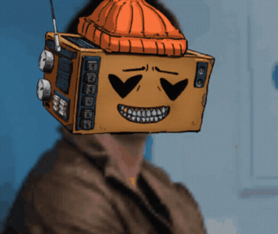 Person With Box On Head GIF