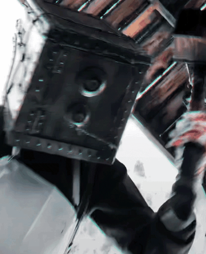 Person With Box On Head Saying SD GIF