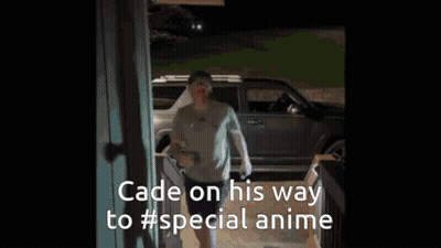 Person With Cade On Way To Anime GIF