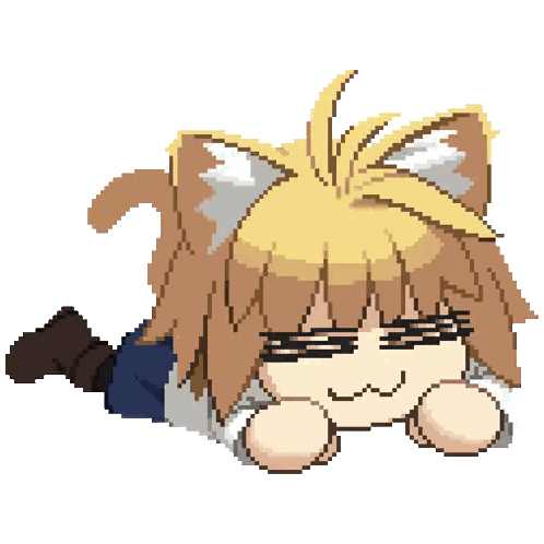 Person With Cat Ears Sticker