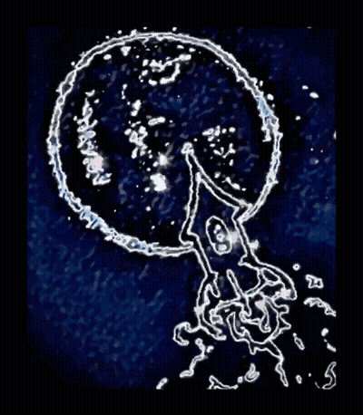 Person With Circle Around Neck GIF