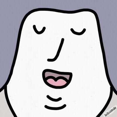 Person With Eyes Closed And Pink Tongue GIF