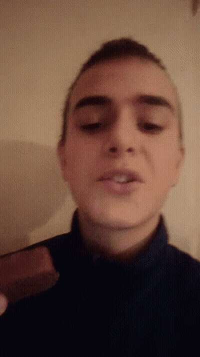 Person With Eyes Closed GIF