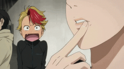 Person With Finger On Mouth GIF