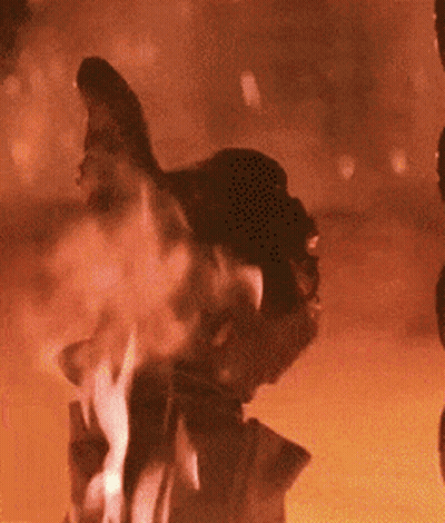 Person With Flames From Mouth GIF