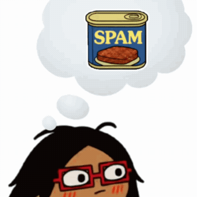 Person With Glasses Thinking About Spam GIF