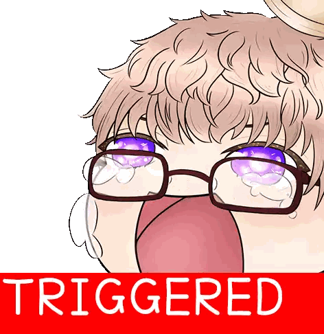 Person With Glasses Triggered Sticker