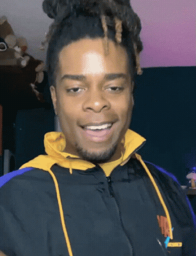 Person With Glowing Blue Eyes GIF