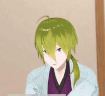 Person With Green Hair GIF