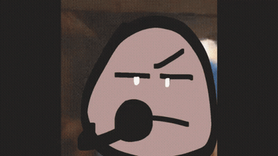 Person With Green Head And Green Skirt GIF