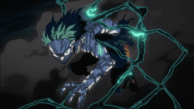 Person With Green Lightning Arms GIF