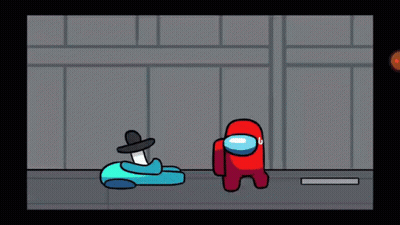 Person With Hat And Knife Lying On Floor GIF