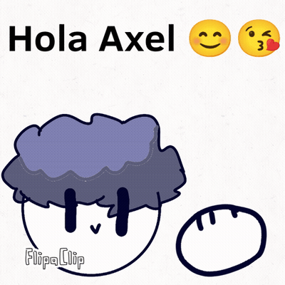 Person With Hola Axel GIF