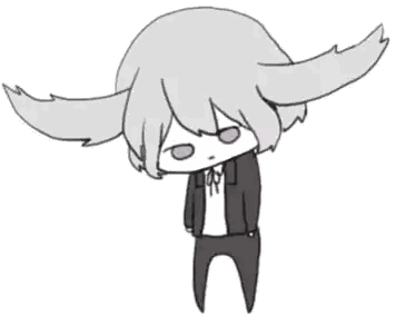 Person With Long Ears Jacket Sticker