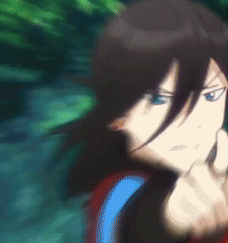 Person With Long Hair And Blue Eyes GIF