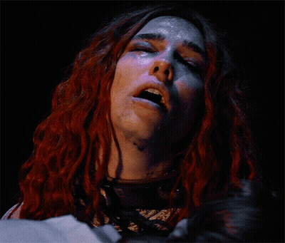 Person With Long Red Hair Close Up GIF
