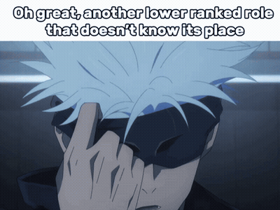 Person With Mask Saying Oh Great Another Lower Ranked Role That Doesn't Know Its Place GIF