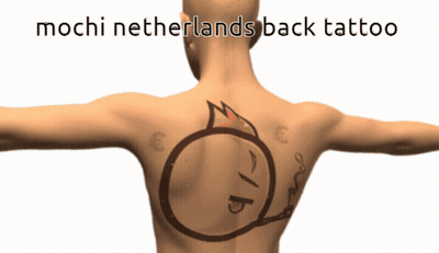 Person With Mochi Netherlands Tattoo GIF