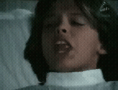 Person With Mouth Open In Hospital Bed GIF