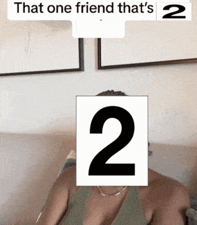 Person With Number 2 GIF